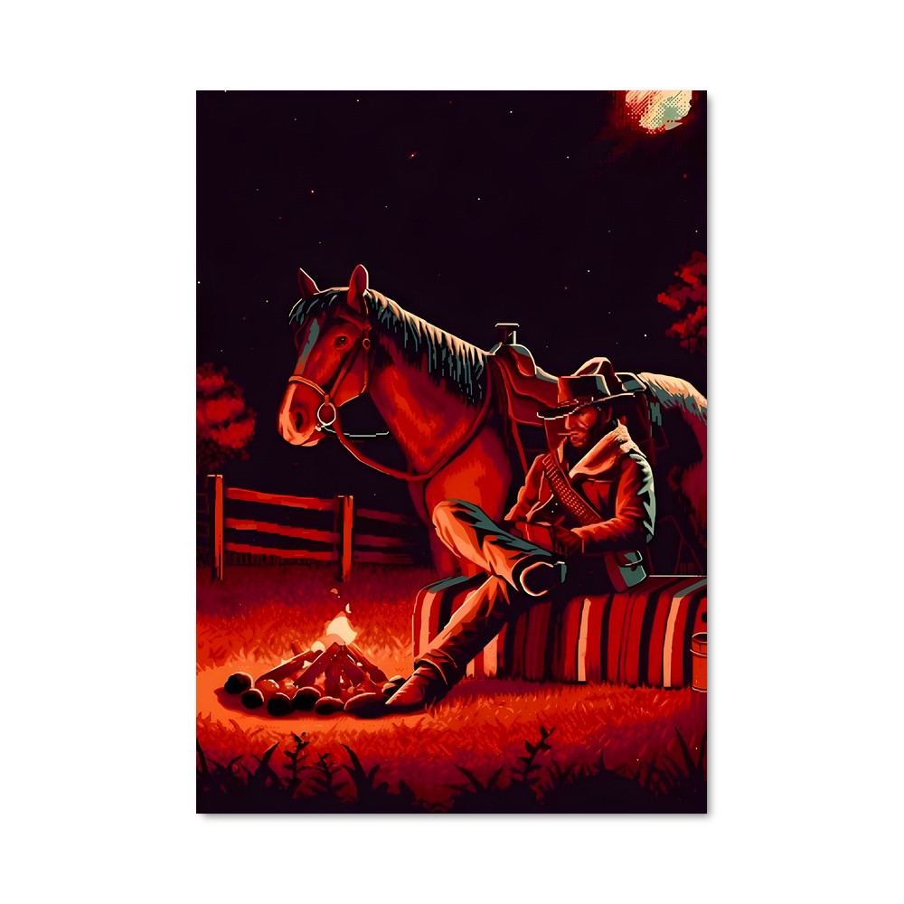 Poster Arthur morgan tonneau – affiche Red Dead Redemption